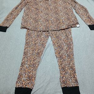 Leopard Print Kids Pajamas
